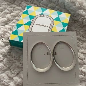 Stella & Dot Silver Earrings
